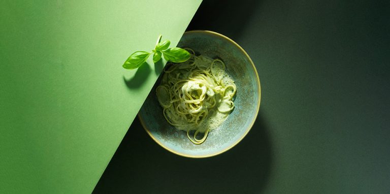 skummende pestosauce