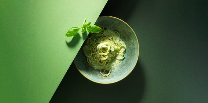skummende pestosauce