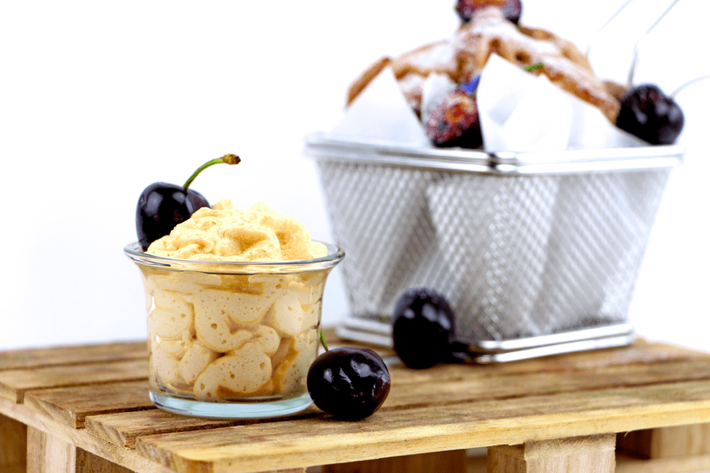 dulce de leche-mousse